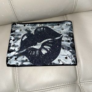 Hand painted clutch bag
